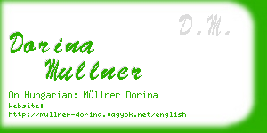 dorina mullner business card