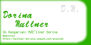 dorina mullner business card